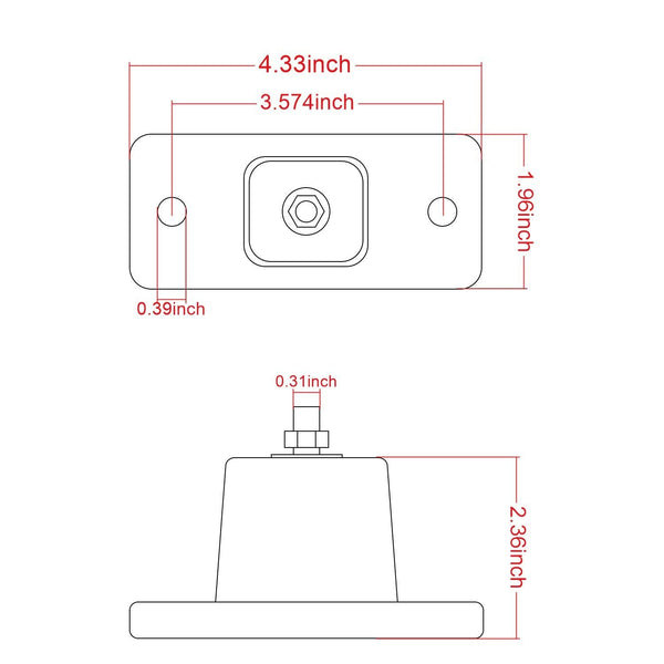 Homend Air Conditioner Mounting Bracket/Rubber Vibration Isolator Mounting Bracket for Outdoor Mini Split Air Conditioner Condenser