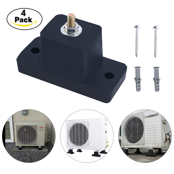 Homend Air Conditioner Mounting Bracket/Rubber Vibration Isolator Mounting Bracket for Outdoor Mini Split Air Conditioner Condenser
