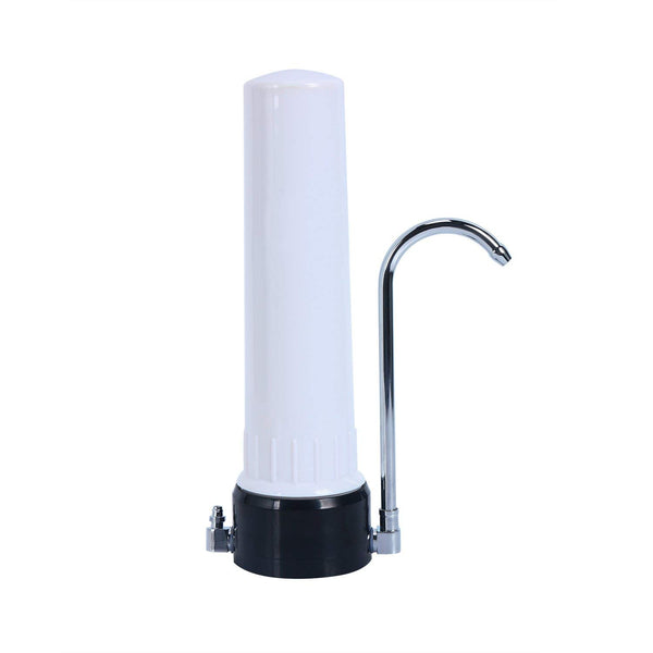 Homend Countertop Water Purifier Filter Drinking Water Clean Purifier Ceramic Carbon Single Filter Home Kitchen Faucet ((0.9 Micron filtration)