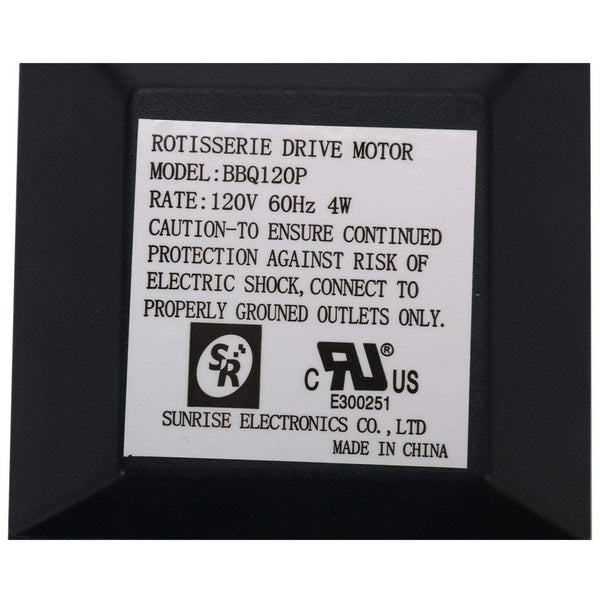 Homend Black Rotisserie Drive Motor