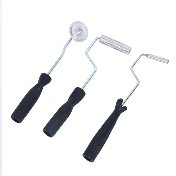 Homend Bubble Paddle Tool Fiberglass Roller 3 Pcs Fiberglass Laminating Bubble Roller Kit for Mold Resin Composite