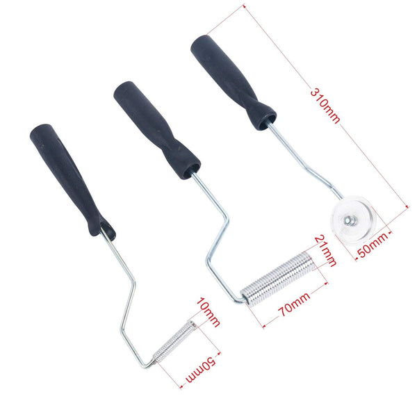 Homend Bubble Paddle Tool Fiberglass Roller 3 Pcs Fiberglass Laminating Bubble Roller Kit for Mold Resin Composite