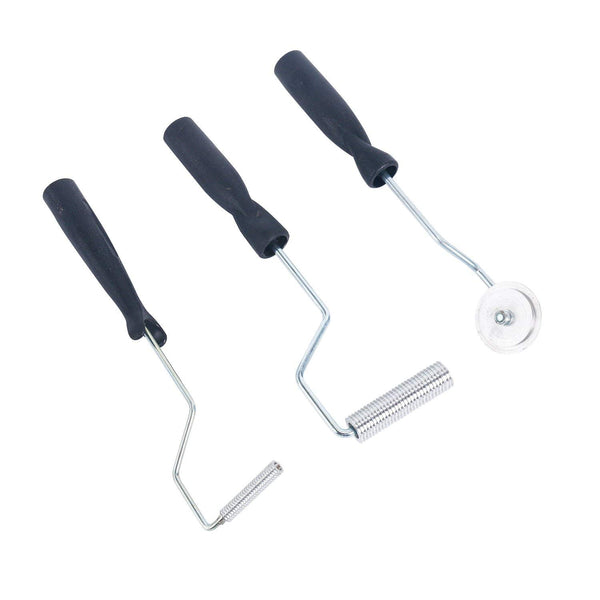 Homend Bubble Paddle Tool Fiberglass Roller 3 Pcs Fiberglass Laminating Bubble Roller Kit for Mold Resin Composite