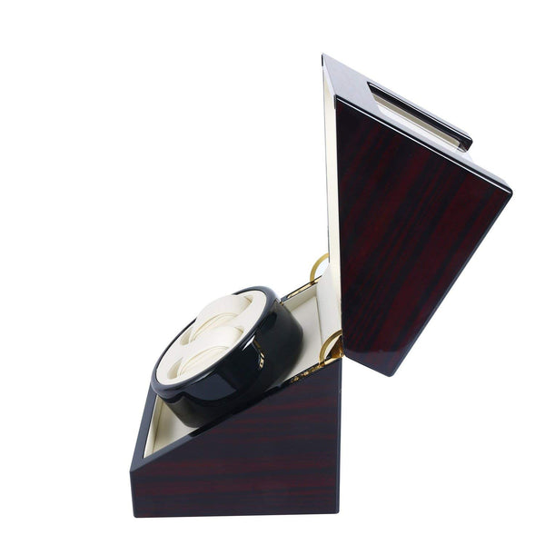 Homend Luxury 2 + 0 Dual Watch Winder for Automatic Watches, Self Winding Watch Rotator Box (Piano Paint + Tempered Glass)