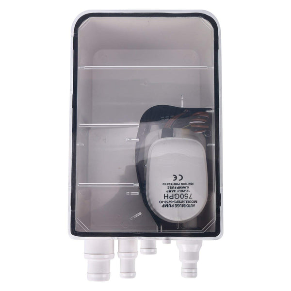 DasMarine12V 750GPH Multi Port Marine Boat Shower Sump Pump Drain Kit System