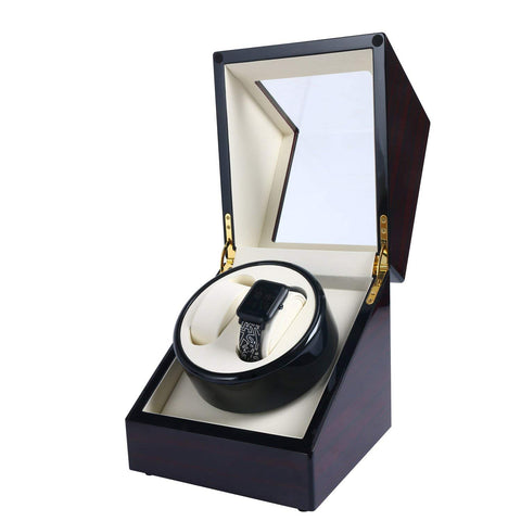 Homend Luxury 2 + 0 Dual Watch Winder for Automatic Watches, Self Winding Watch Rotator Box (Piano Paint + Tempered Glass)