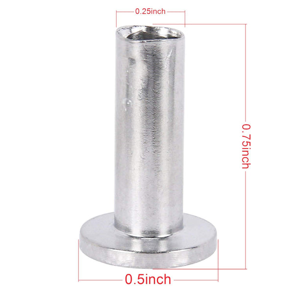 DasMarine 50PCS Stainless Steel Protector Sleeves for 1/8" Cable Railing, T316 Marine Grade