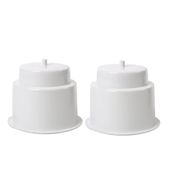 4Pcs White Plastic Cup Drink Can Holder with Drain