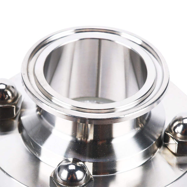 Homend 1.5" Sanitary Sight Glass In-Line Sight Glass with Clamp End, Flow Sanitary Straight Sight Glass Tri-clamp Stainless Steel SS316 (1.5" OD:50.5MM; ID:38.1MM)