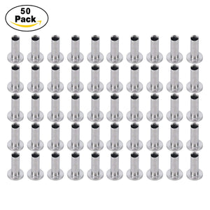 DasMarine 50PCS Stainless Steel Protector Sleeves for 1/8" Cable Railing, T316 Marine Grade