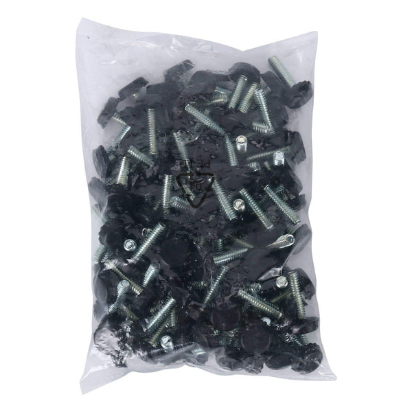 Homend Adjustable Furniture Foot Levelers - Black Glides - 100 count