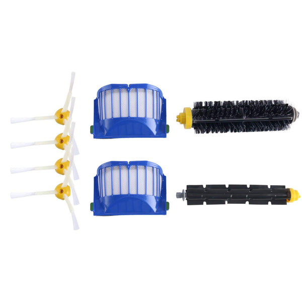 Homend Accessory for iRobot Roomba 600 610 620 630 645 650 655 660 680 500 Series Model 595 Replacement Kit Replenishment iRobot Parts Set Filter Side Brush Bristle Brush Flexible Beater Brush