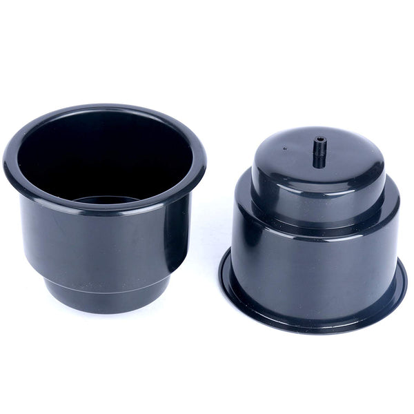 5Pcs Black Plastic Cup Drink Can Holder with Drain for Boat Car Marine Rv