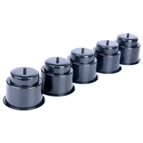 5Pcs Black Plastic Cup Drink Can Holder with Drain for Boat Car Marine Rv